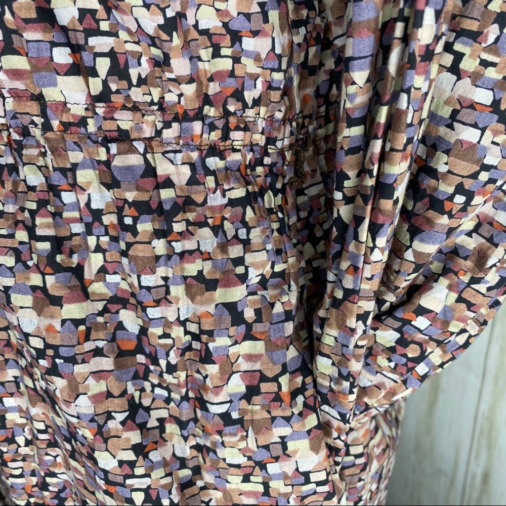 Vintage Confetti print Button front day dress - Picture 11 of 16